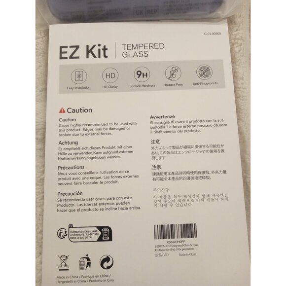 iPad 10th Generation Screen Protector and Lavender Purple Case New in Packaging - Picture 6 of 9